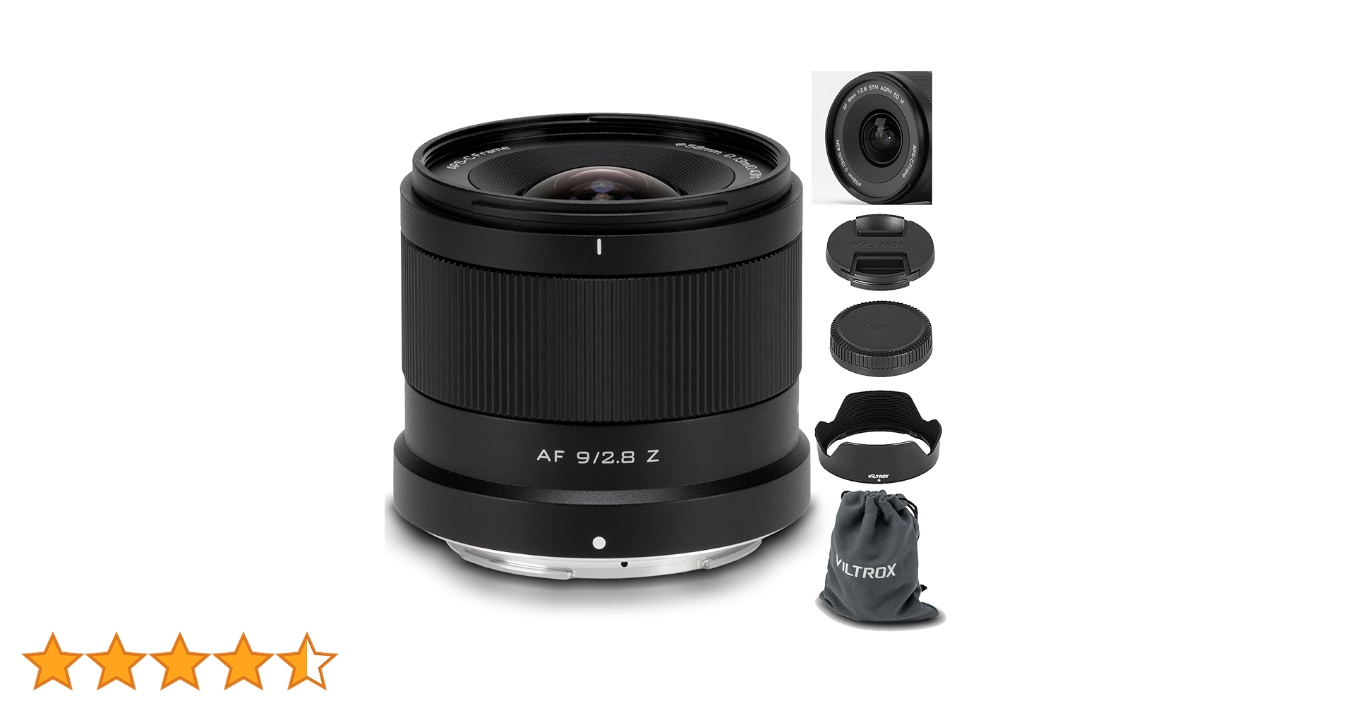 Amazon.co.jp: VILTROX 9mm F2.8 Zマウント APS-Cレンズ ニコン用